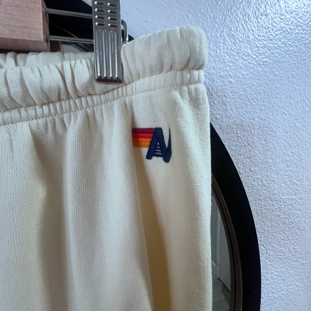 Aviator Nation NWOT SWEATPANTS - VINTAGE WHITE Large Surf Womens - Picture 7 of 8